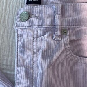 Loft Lilac Corduroy Skinny/Straight Pants